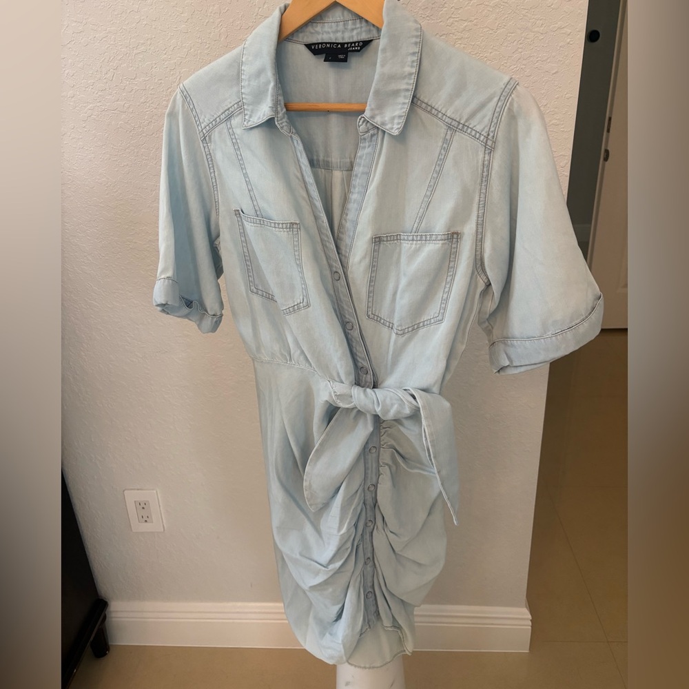 Veronica Beard Soft Blue Denim Shirt